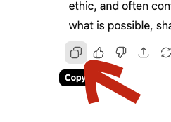 Copy Your AI Text